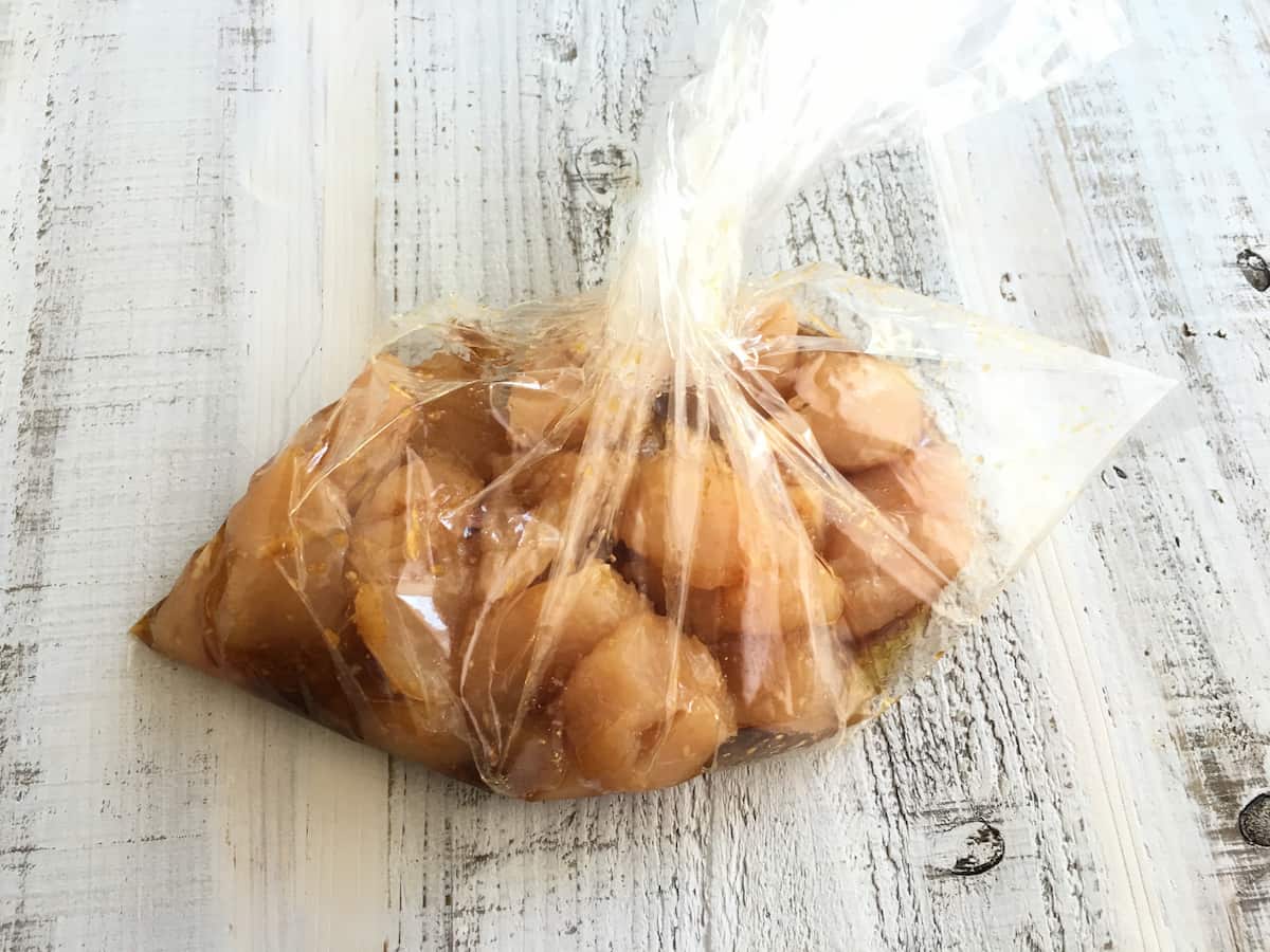鶏からの夏野菜甘酢だれ
