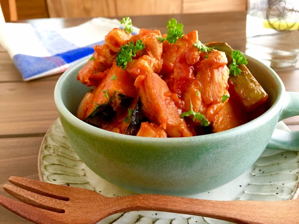 こってり&冷めてもおいしい!「チキンとかぼちゃのケチャップ炒め」