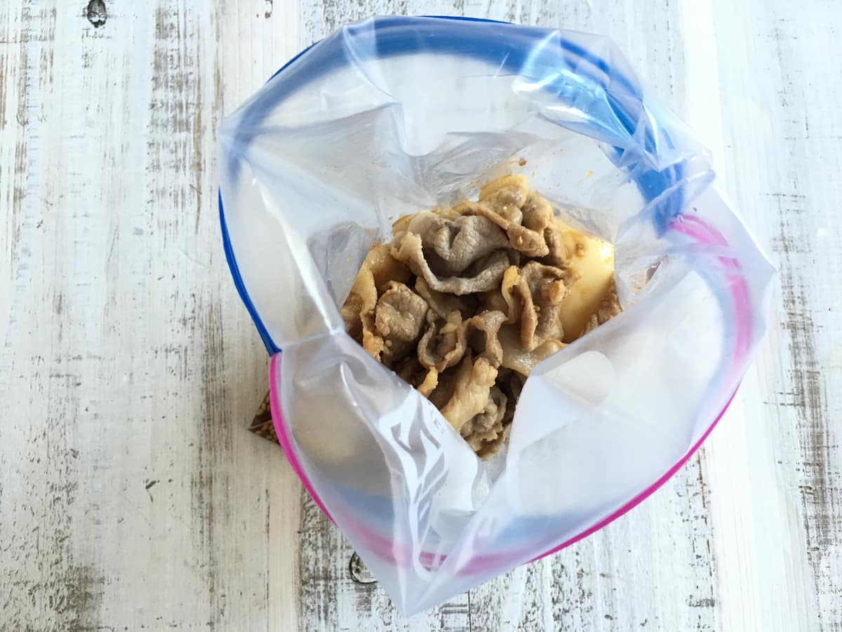 豚こま肉でさっぱり角煮風