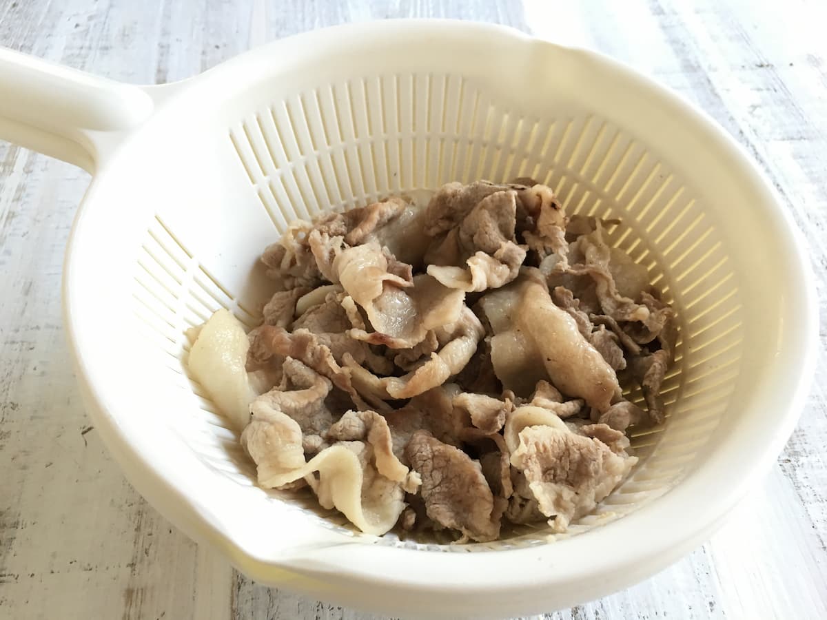 豚こま肉でさっぱり角煮風