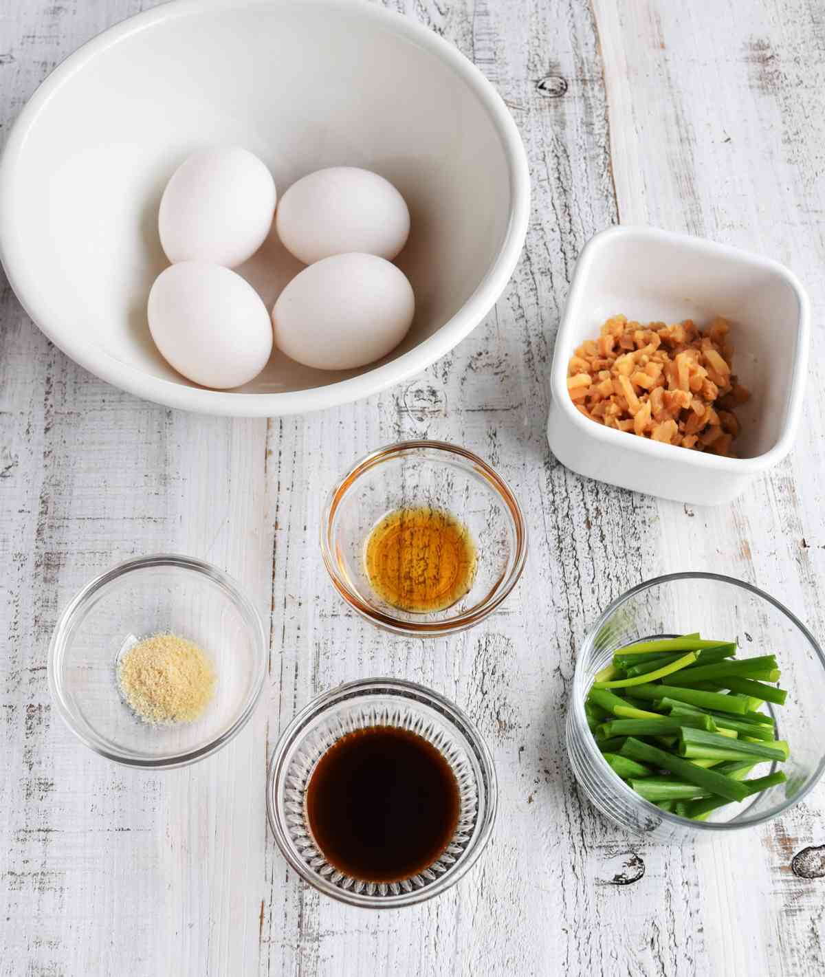 「ねぎメンマの中華風卵焼き」レシピ