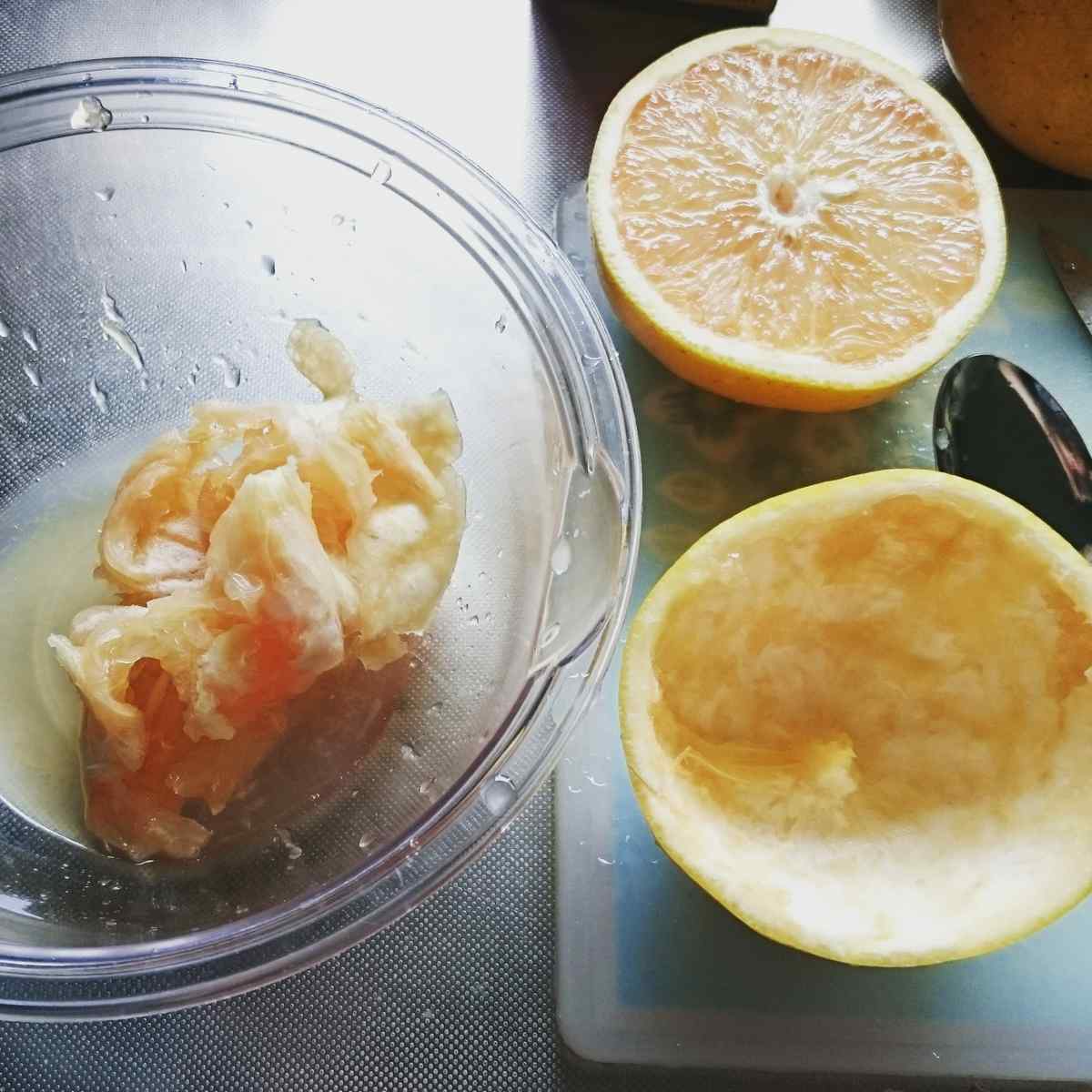 ジュレがけまるごとグレープフルーツゼリー