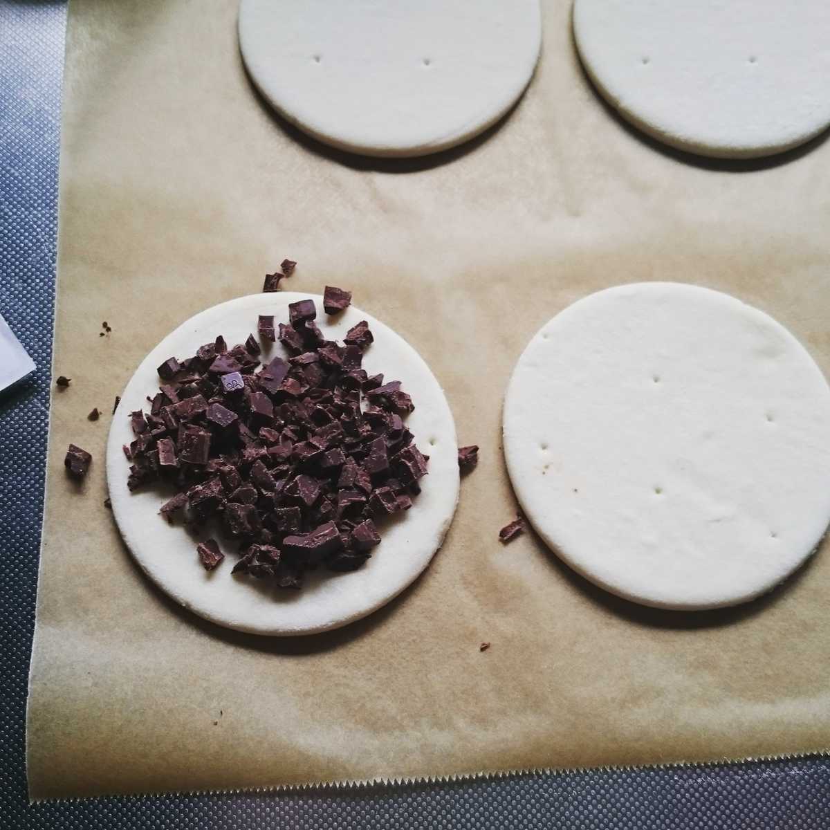 サクサクちぎりチョコパイ♪