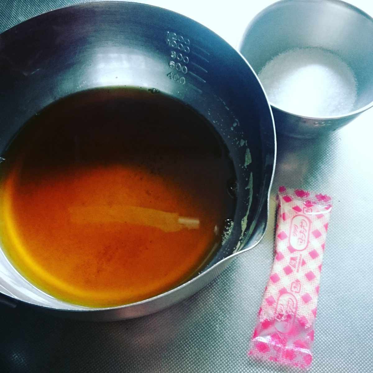 「ほうじ茶ゼリー」レシピ