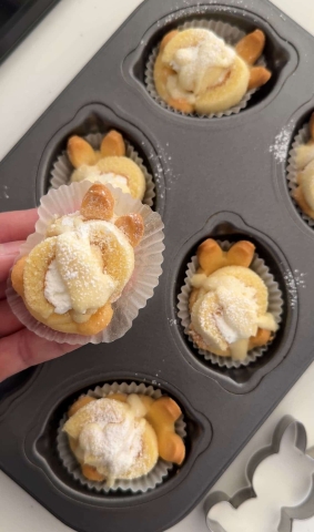 市販のロールケーキで手軽に♪とってもかわいい「うさぎのタルト」の作り方