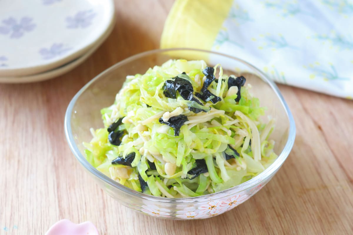 レンジで3分！簡単＆やみつき「キャベツの旨塩ナムル」の作り方