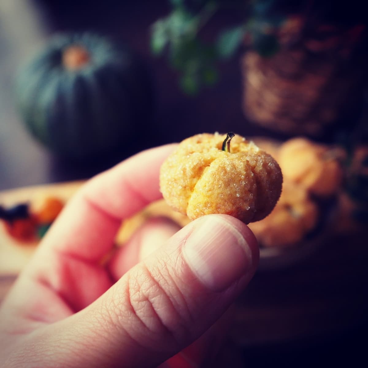 ホットケーキミックスで簡単!ころころかわいい「かぼちゃクッキー」♪
