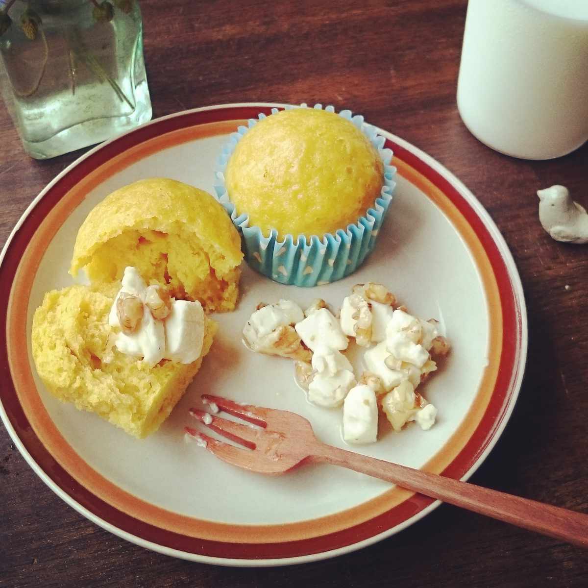 豆乳かぼちゃ蒸しパン