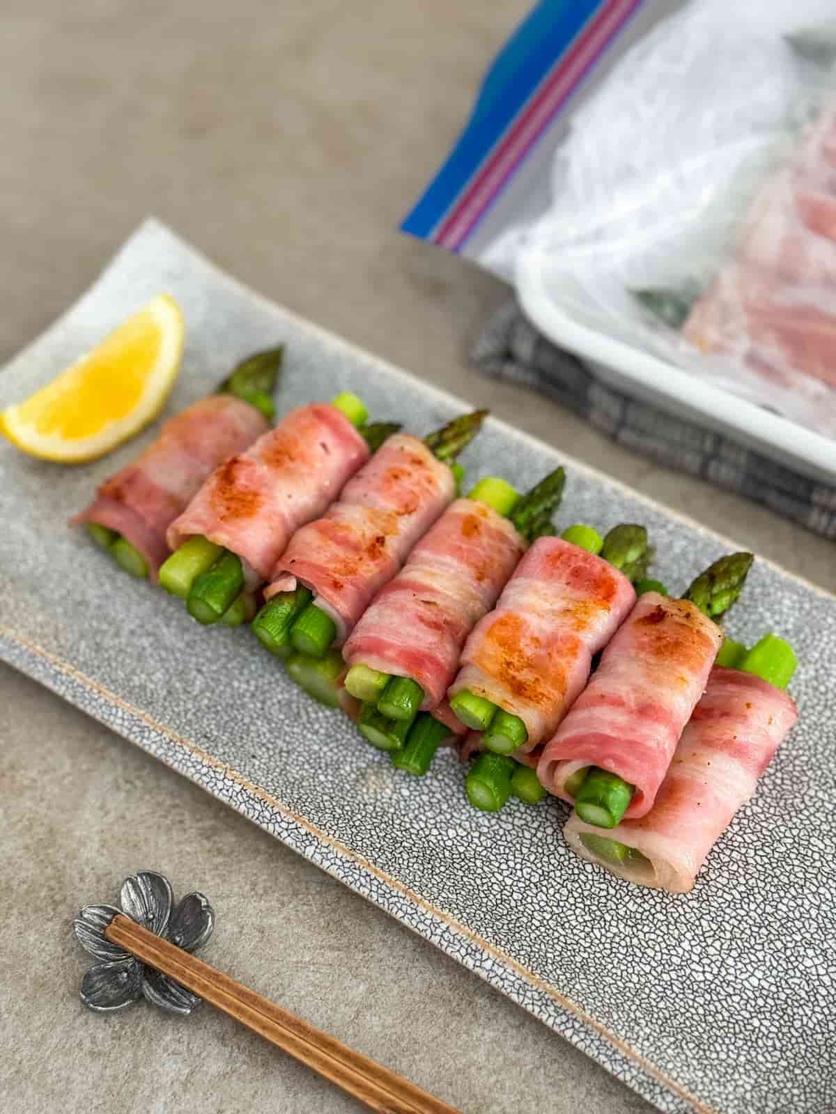 冷凍ストック アスパラベーコン巻き