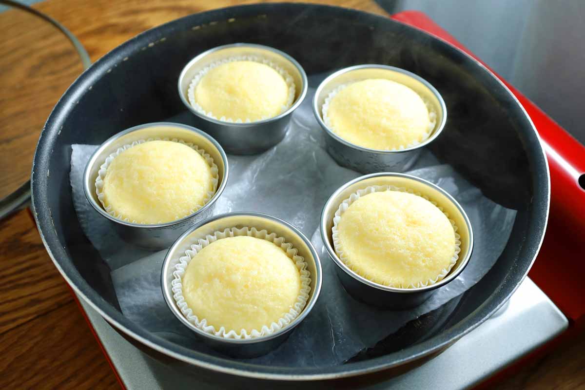 チーズ蒸しケーキ