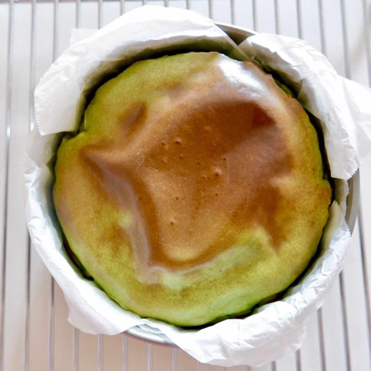 抹茶のお豆腐チーズケーキ