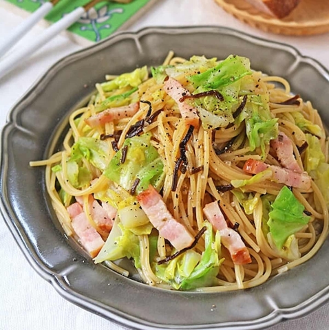 いつもの味に飽きたら！「キャベツの和風パスタ」でお手軽ランチ♪