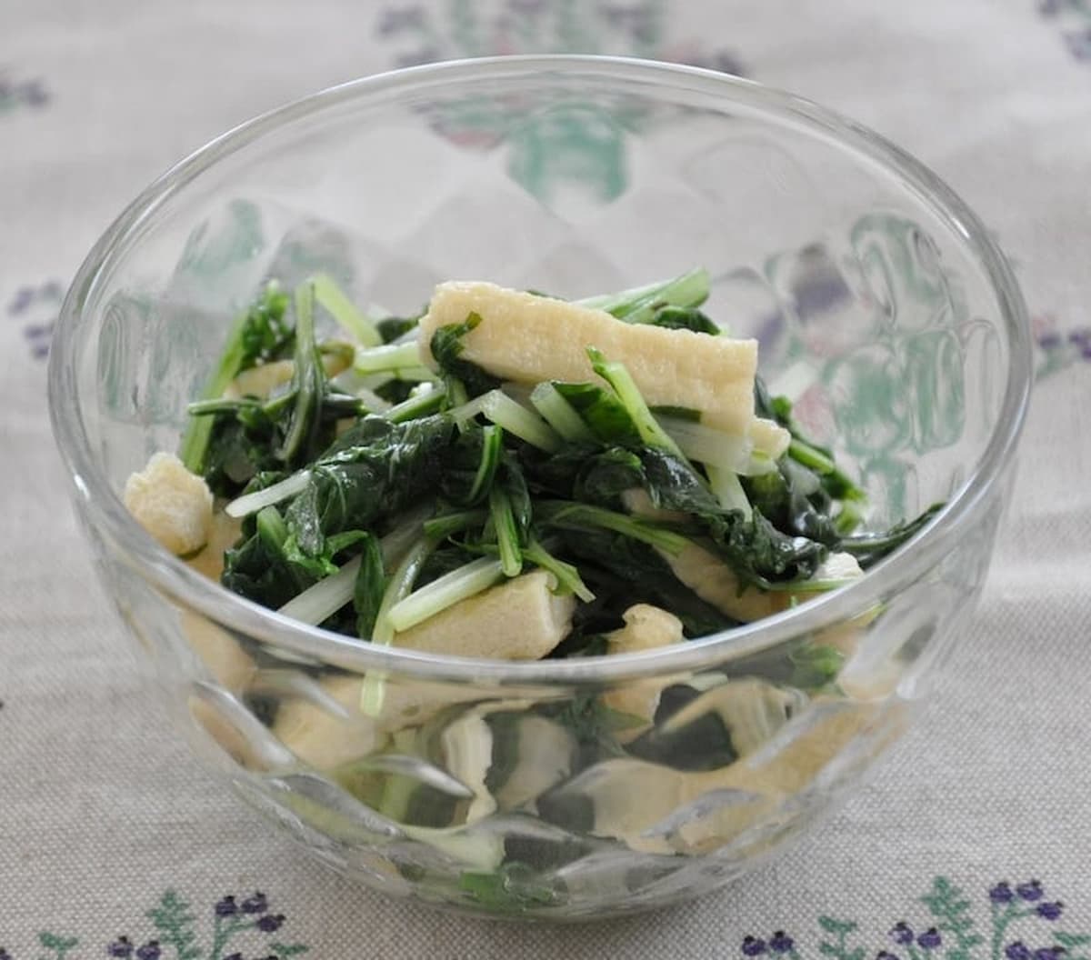 あと一品に役立つ♪「水菜×油揚げ」のかんたん副菜