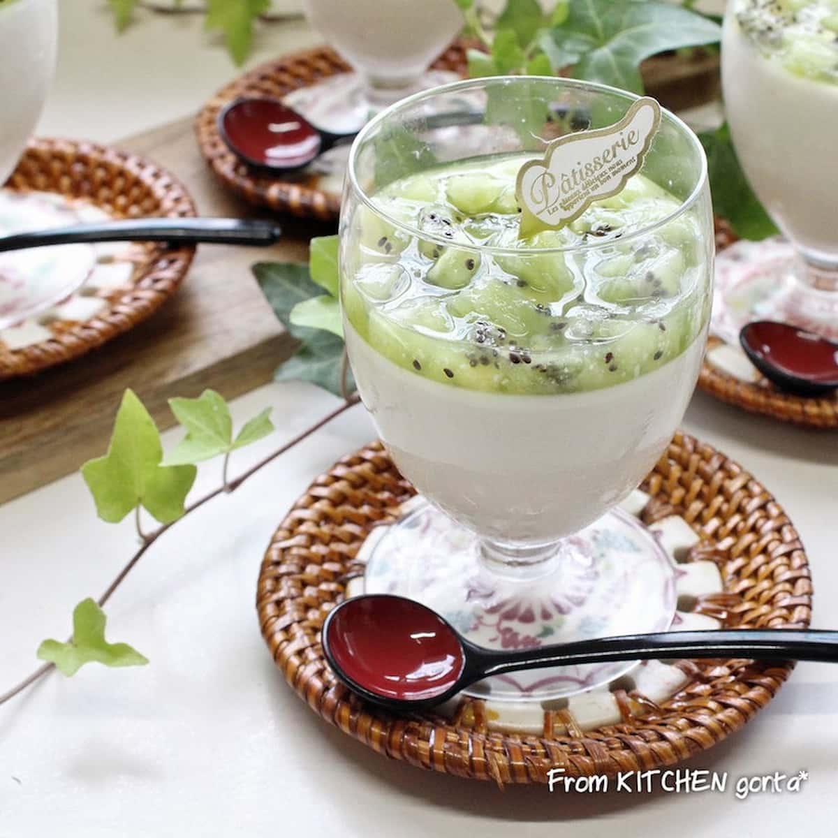 酸味と甘味がたまらない！「キウイ×プリン」を作ってみよう♪
