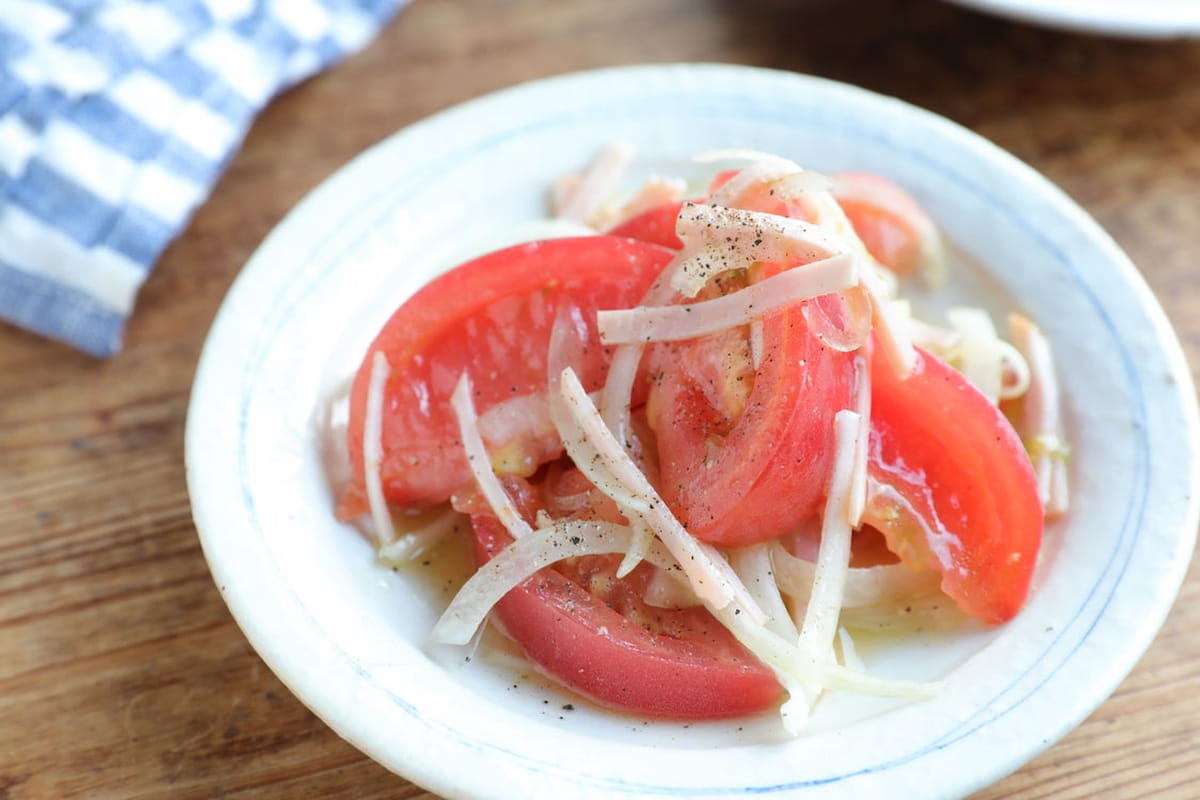 野菜は1つとハムがあれば作れる！「さっぱりマリネ」レシピ
