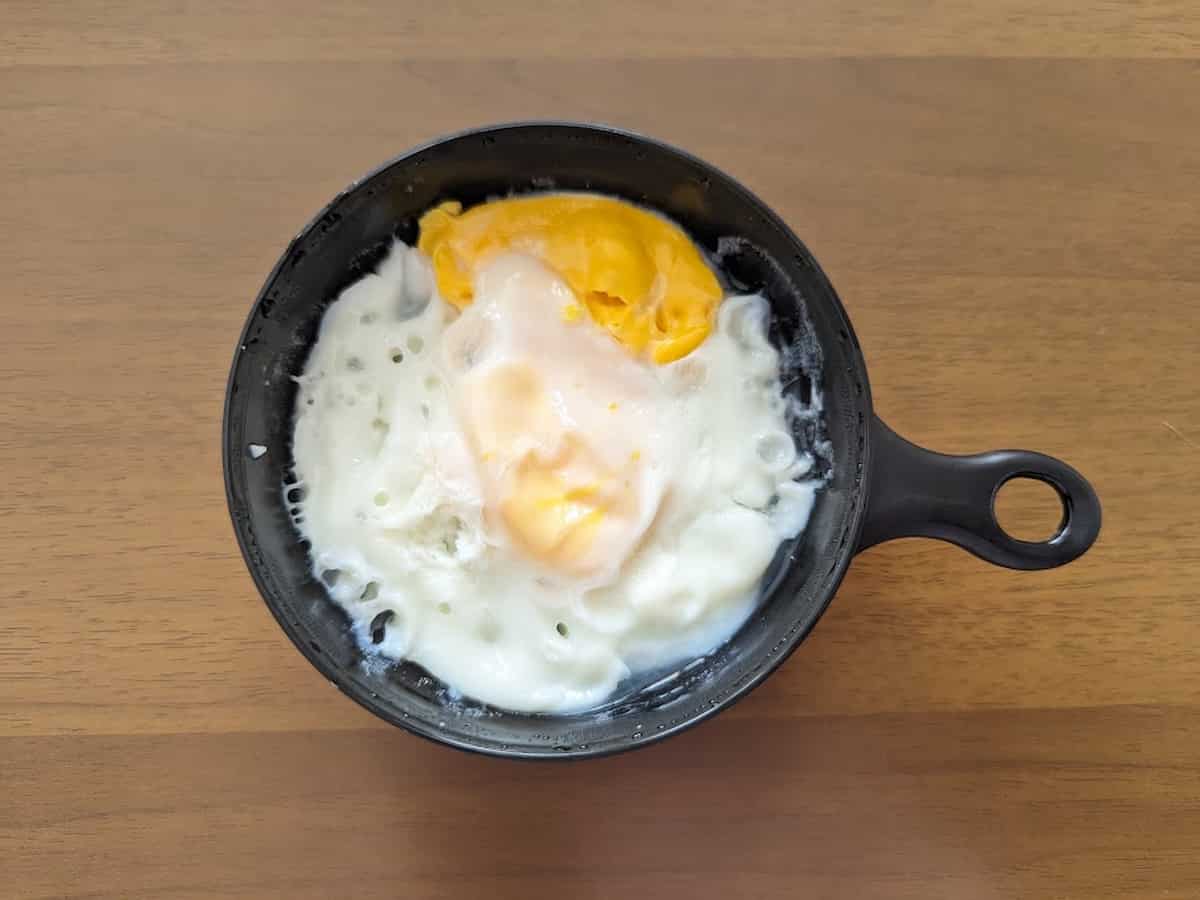 daiso 電子レンジ調理器目玉焼き 10 完成2