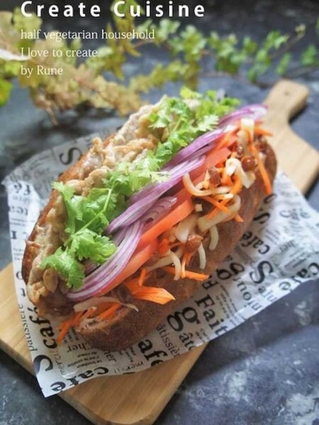 お弁当やピクニックにも♪食べ応えばっりちな「ごちそうサンド」
