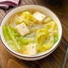 しっかりお腹を満たす♪「豆腐と春雨のスープ」