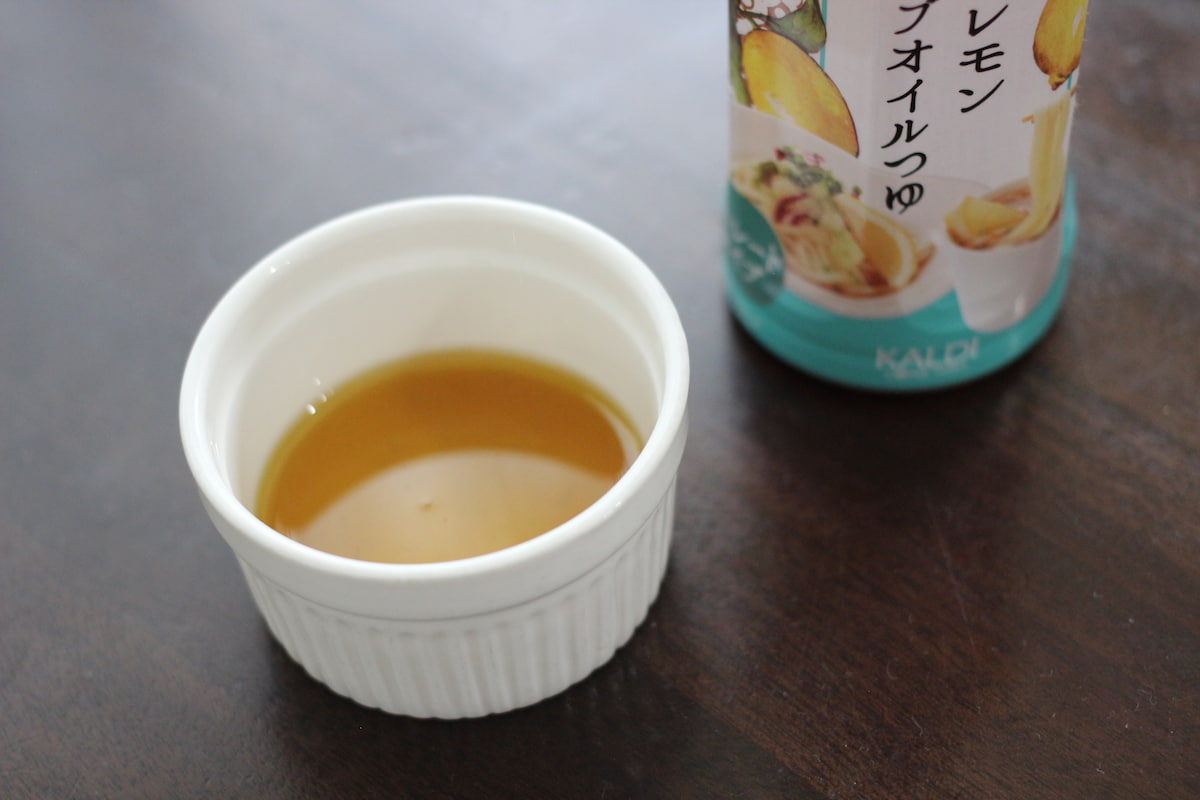 カルディ「瀬戸内レモンオリーブオイルつゆ」1