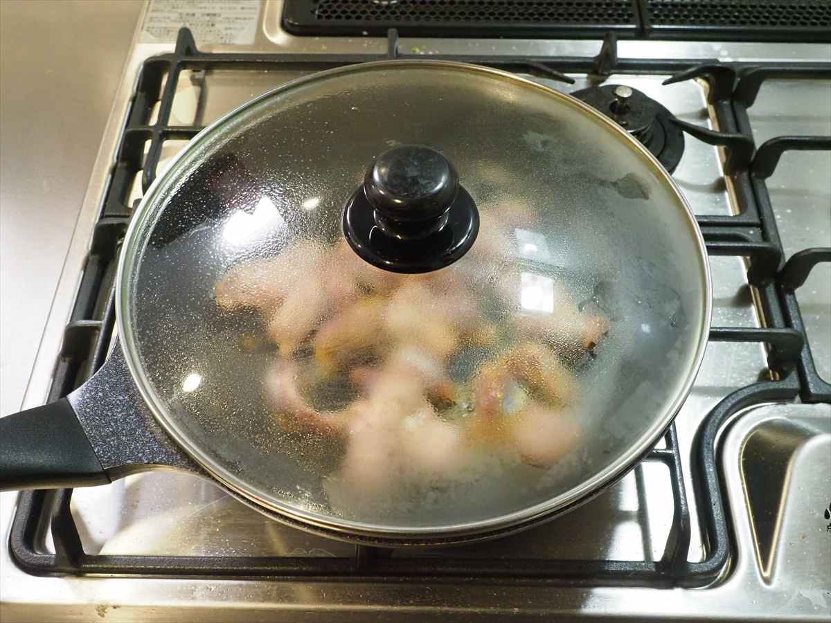 砂肝のカレー炒め、切り取った銀皮も捨てずに「銀皮のとくとく唐揚げ」にして美味しく食べる