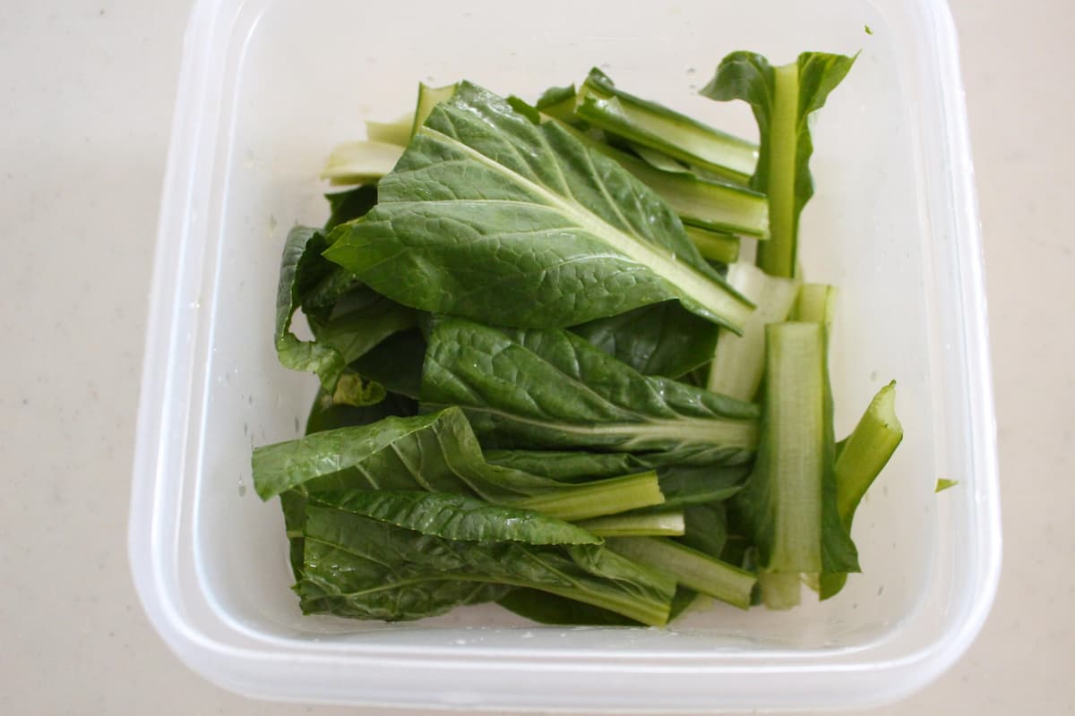 豚バラと小松菜の煮びたし