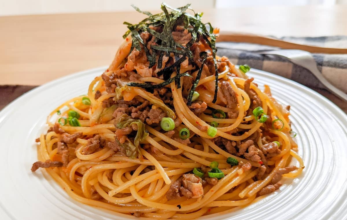 これ、ハマります！ピリ辛味にやみつき必至の「キムチパスタ」