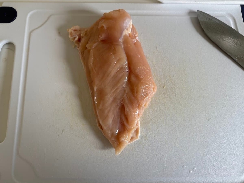 胸肉を開く
