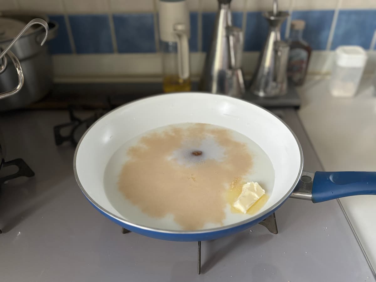 なんちゃって食パン、フライパン