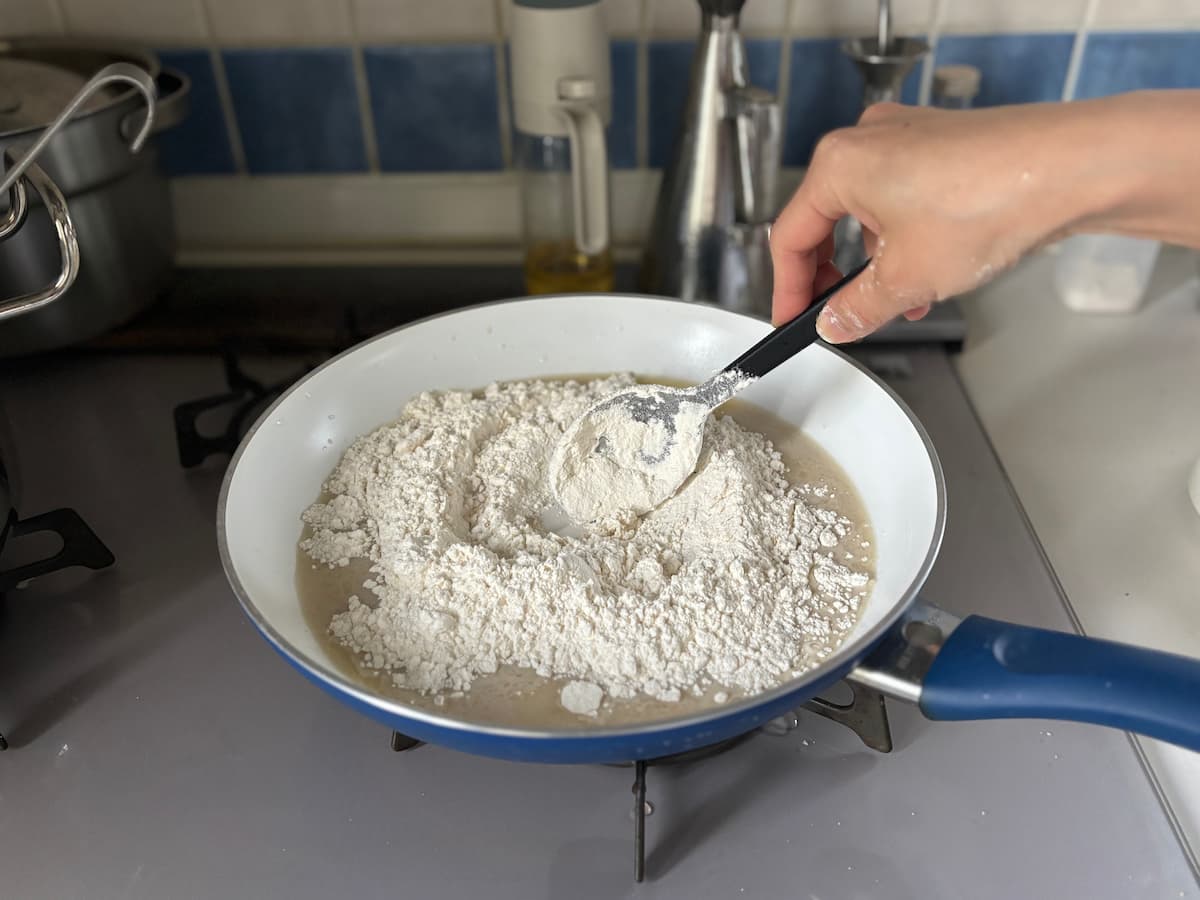なんちゃって食パン、フライパン