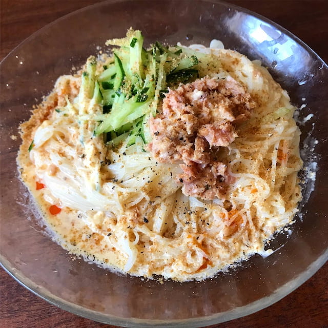山本ゆりさんの「みそマヨだれそうめん」レシピ