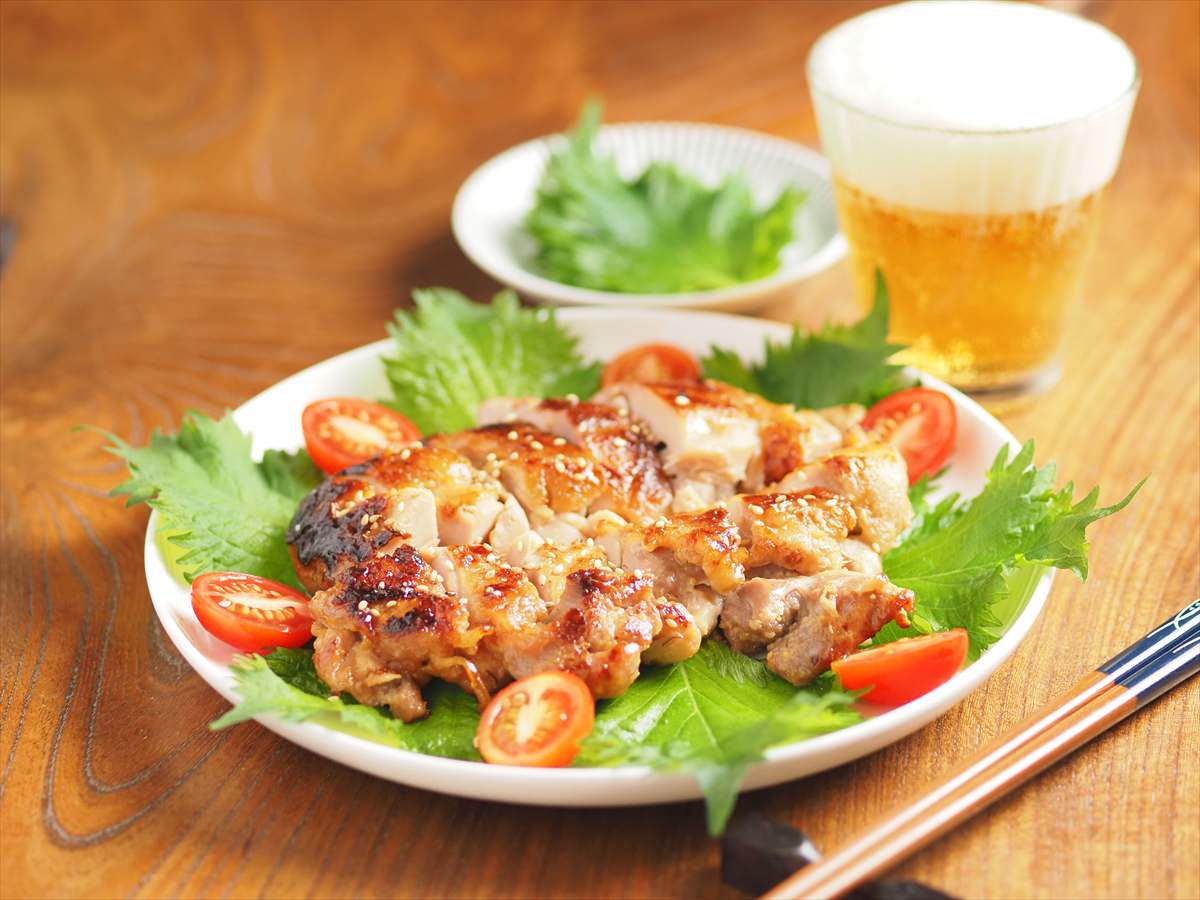 鶏もも肉の味噌漬け焼き