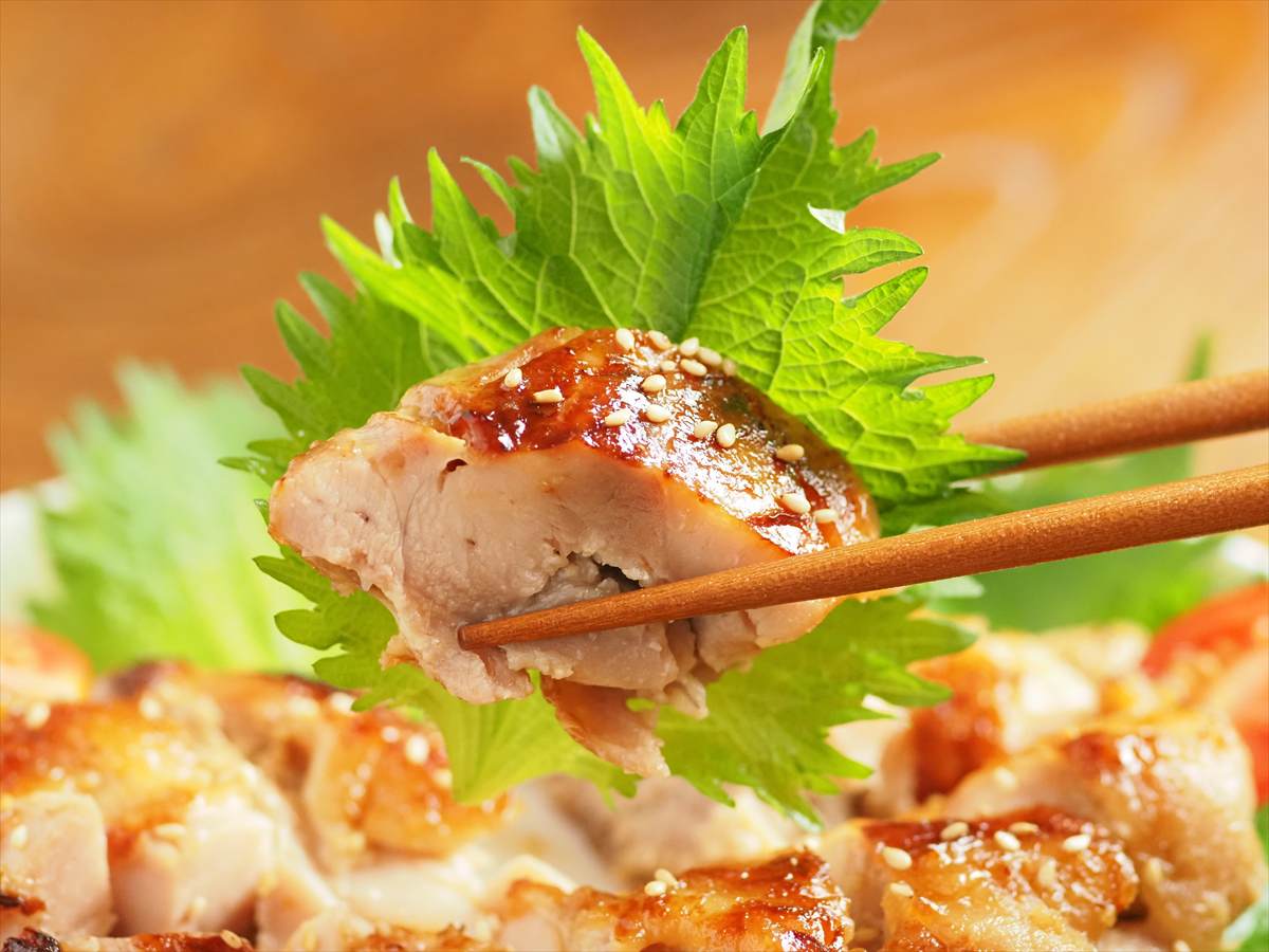 鶏もも肉の味噌漬け焼き