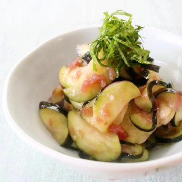 甘酸っぱくてさっぱり！「なすの梅和え」レシピ