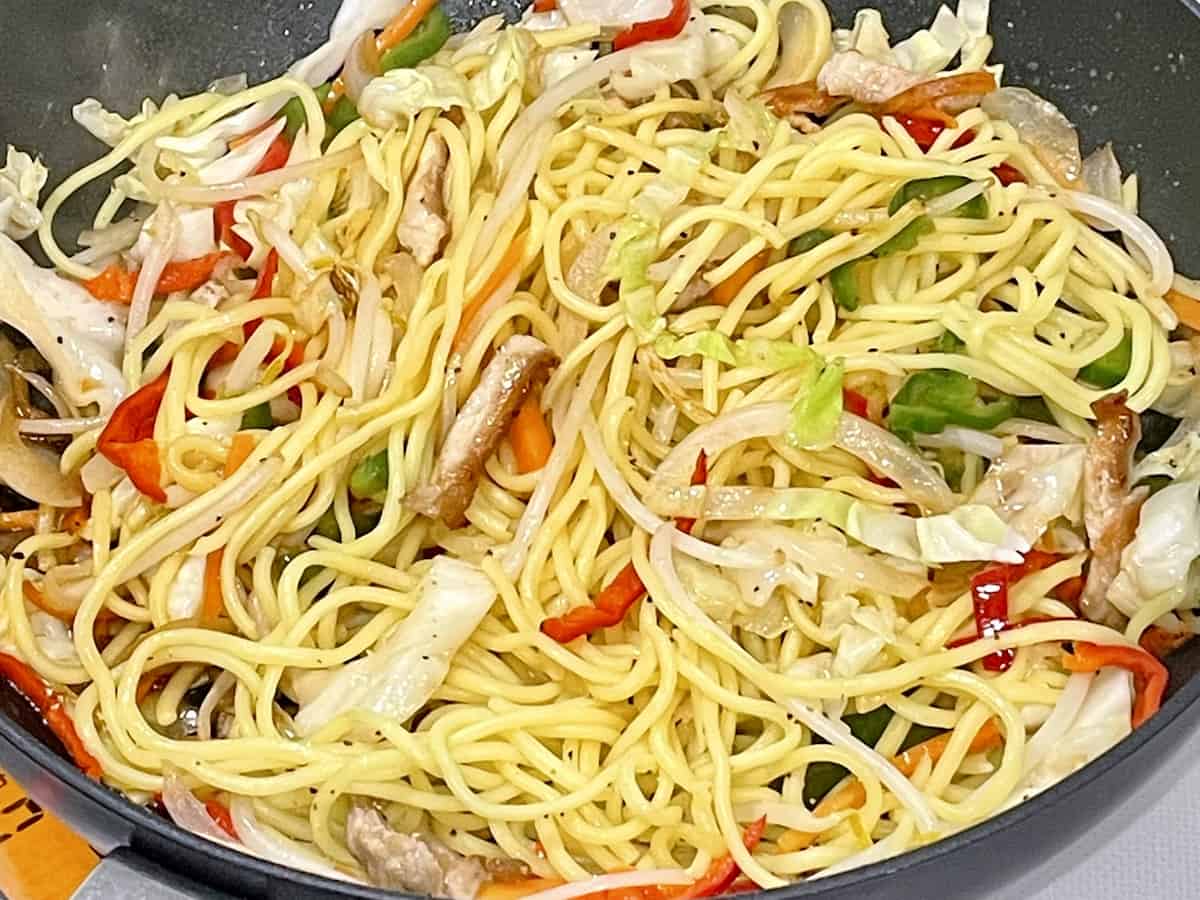 野菜たっぷり塩焼きそば