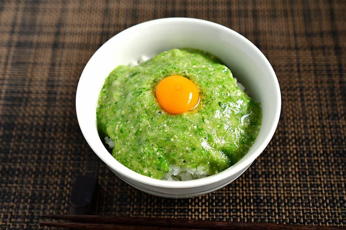オクラとろろを使ったとろろご飯