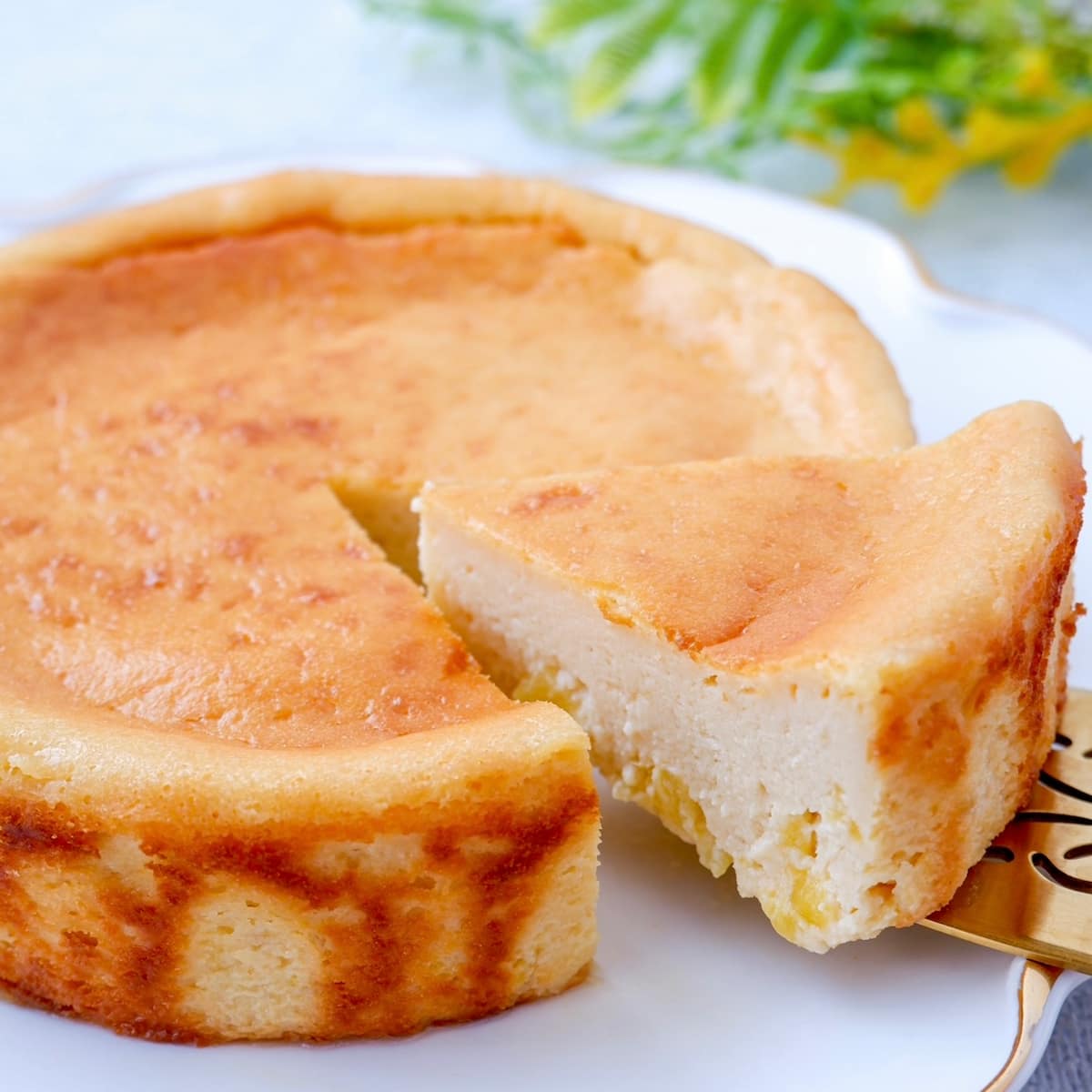 パイナップルのお豆腐チーズケーキ
