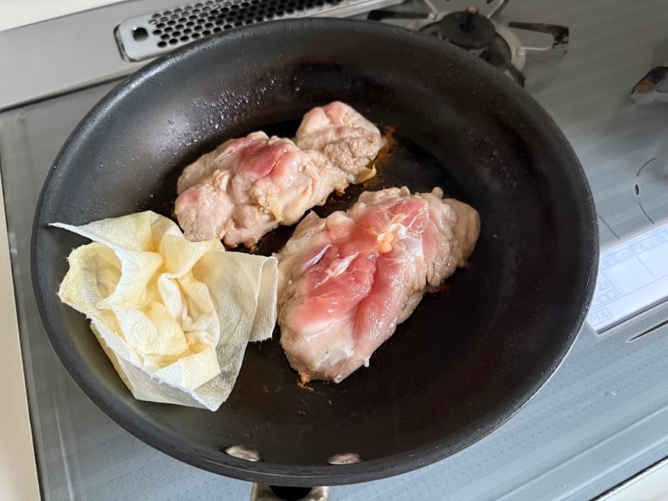 8分焼いた状態