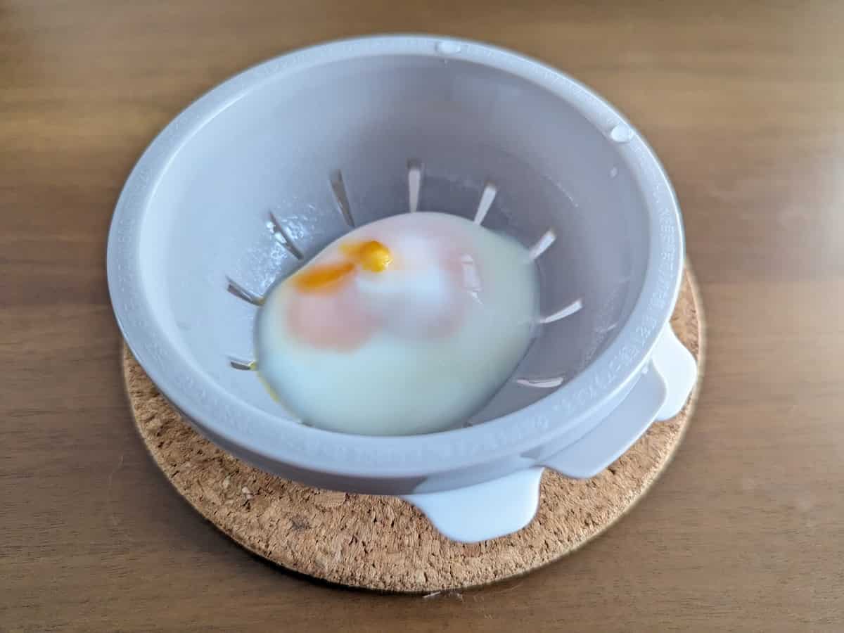 電子レンジ調理器　半熟たまご風　Ｗ 使い方
