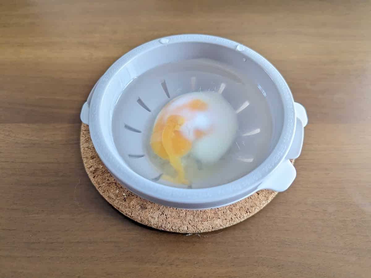 電子レンジ調理器　半熟たまご風　Ｗ 使い方