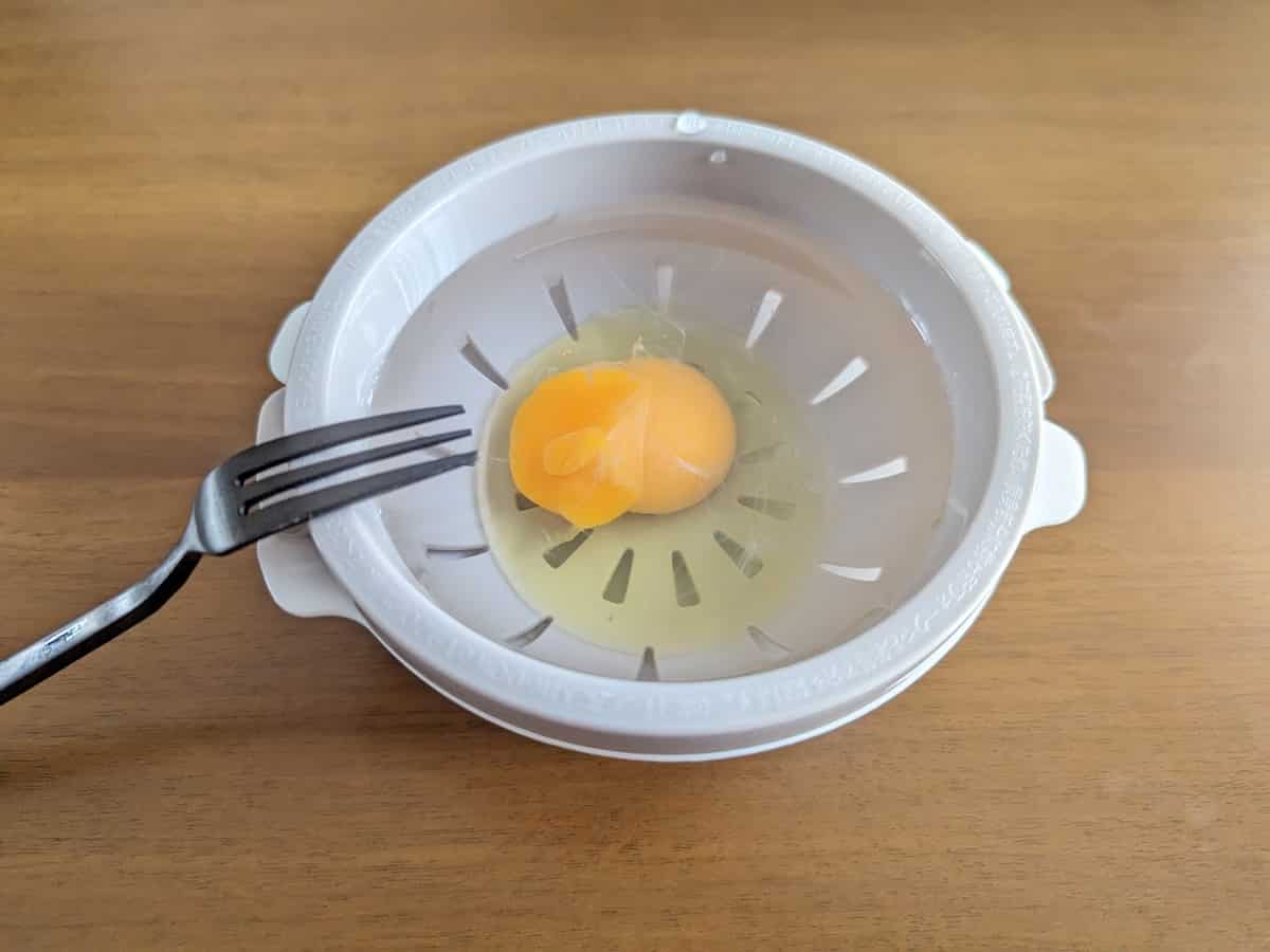 電子レンジ調理器　半熟たまご風　Ｗ 使い方