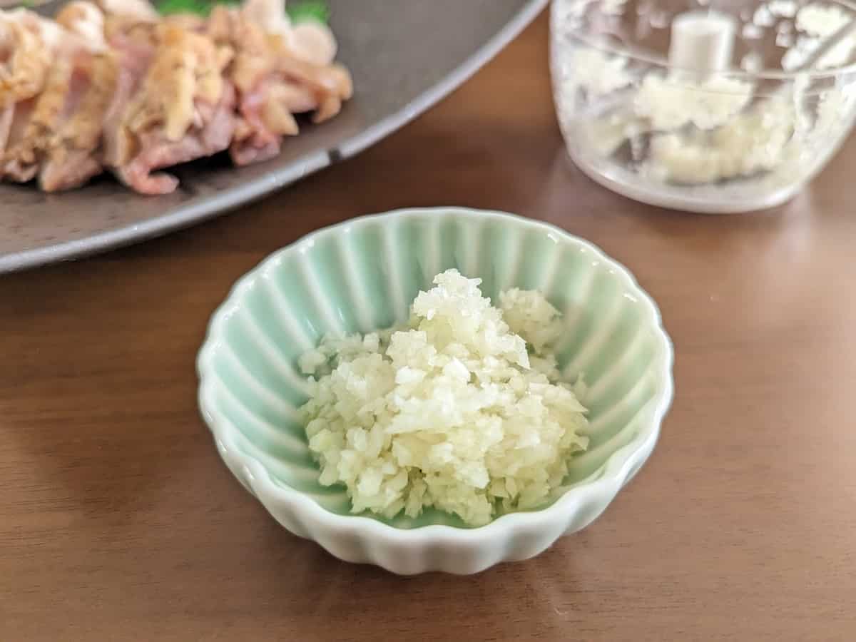 ミニハンドル野菜カッター にんにく30回