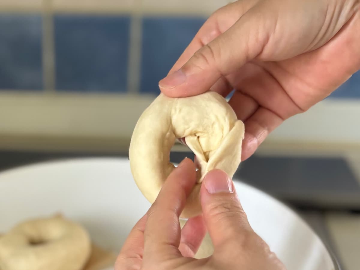 ベーグル　簡単レシピ　豆乳　フライパン