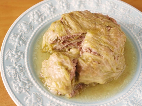 ひき肉とレタスの超簡単「ごちそうミルフィーユ」