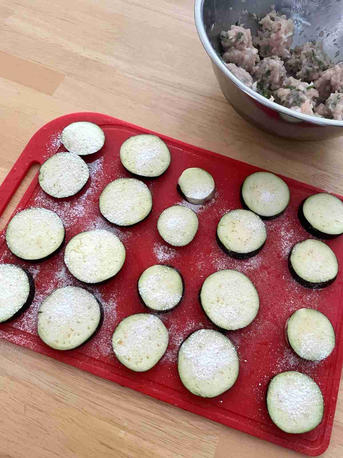 「とろっとなすのはさみ焼き」レシピ