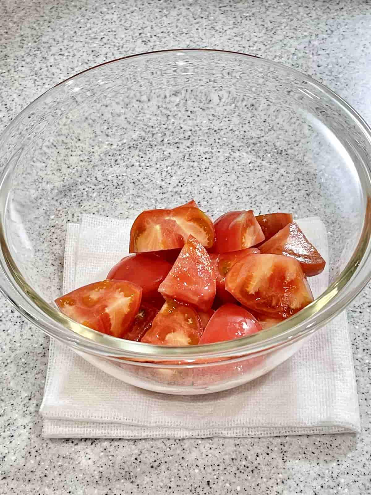 「なすとトマトの豚肉蒸し」レシピ