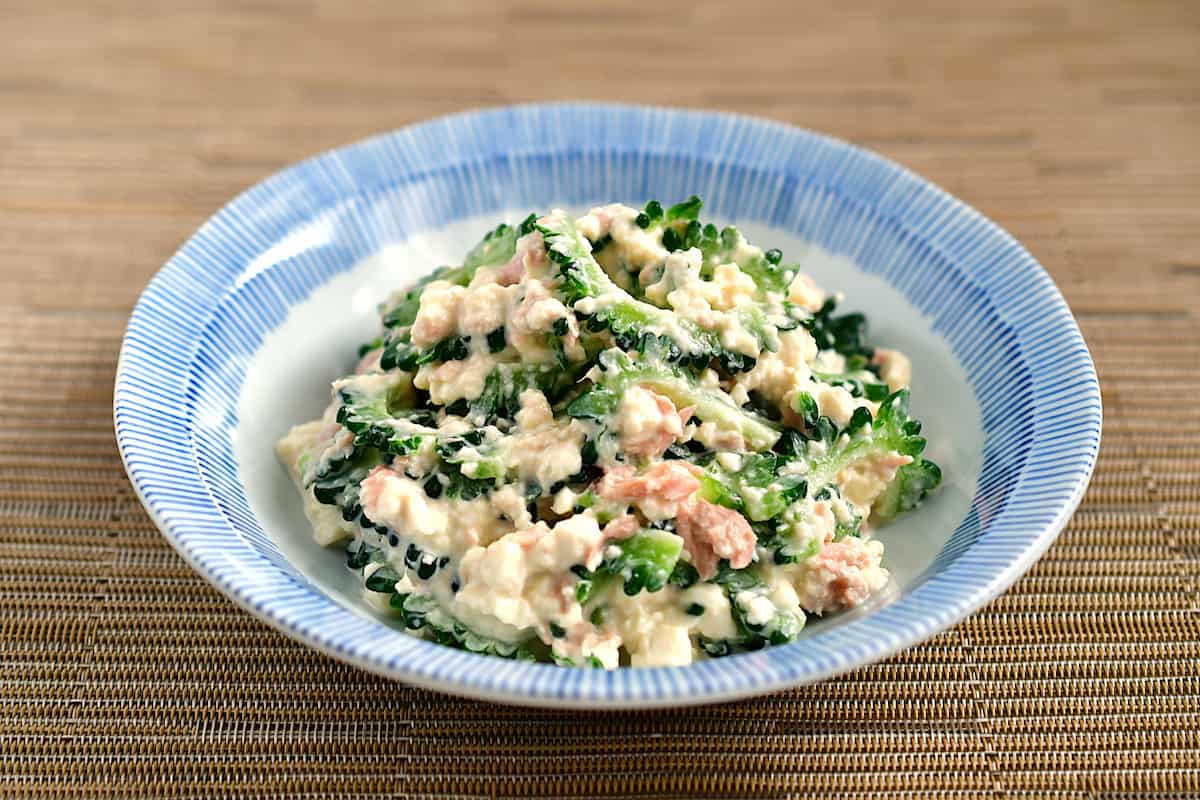 塩豆腐を使った豆腐和え