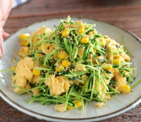 節約におすすめ！「豆苗×卵」のシャキふわレシピ