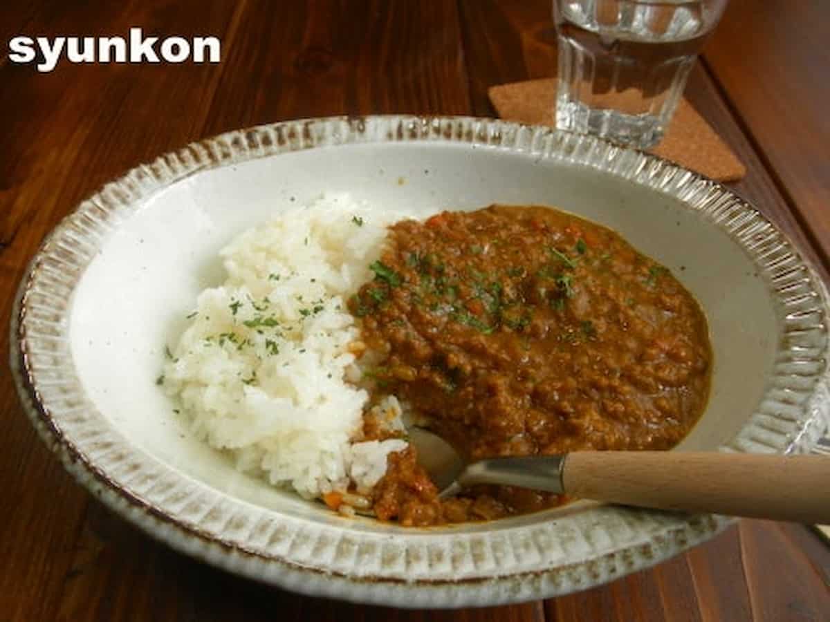 レンジで一発 キーマカレー