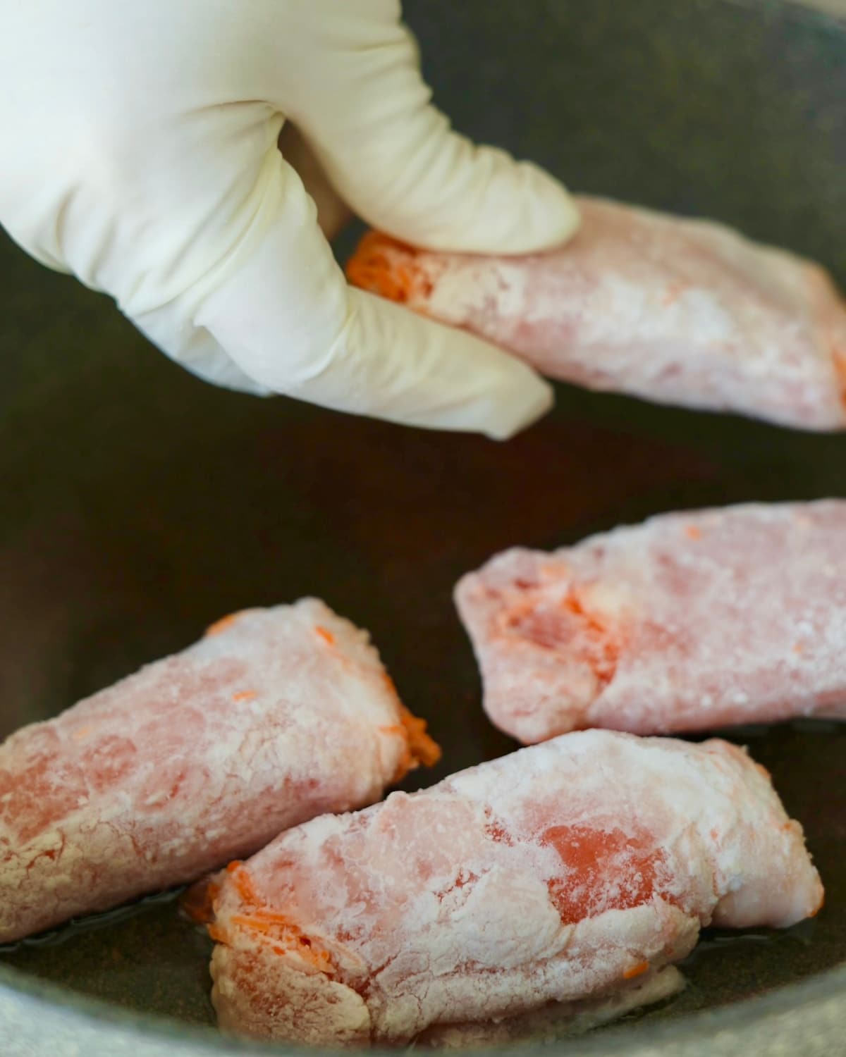 冷凍にんじん肉巻き