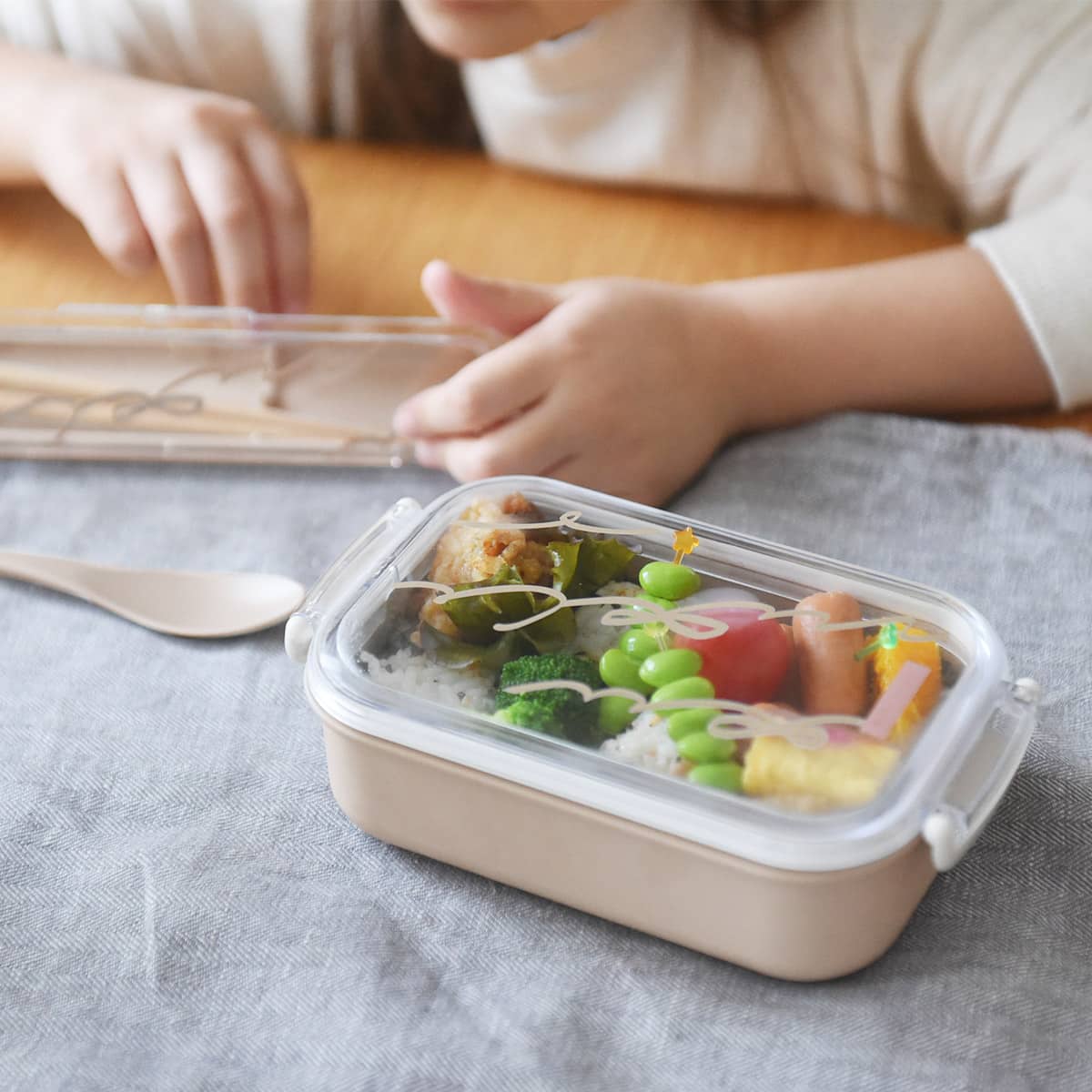 kukka ja puu 北欧カラーのお弁当箱 キッズ ランチボックス 480ml／クッカヤプー